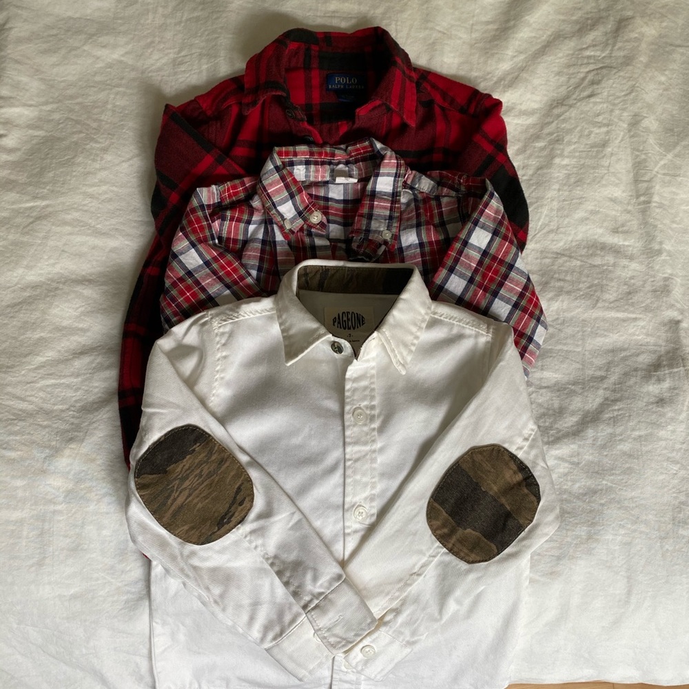 3 boys size 4/5 button down shirts Polo / Gap